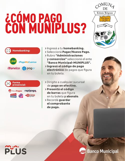 Pago de tasas mediante Muniplus